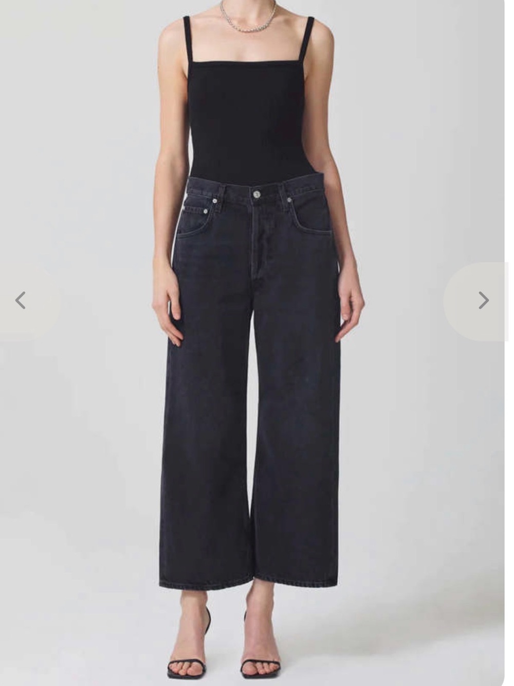 Citizens Of Humanity GAUCHO Black Wide-Leg ANKLE Jeans 24